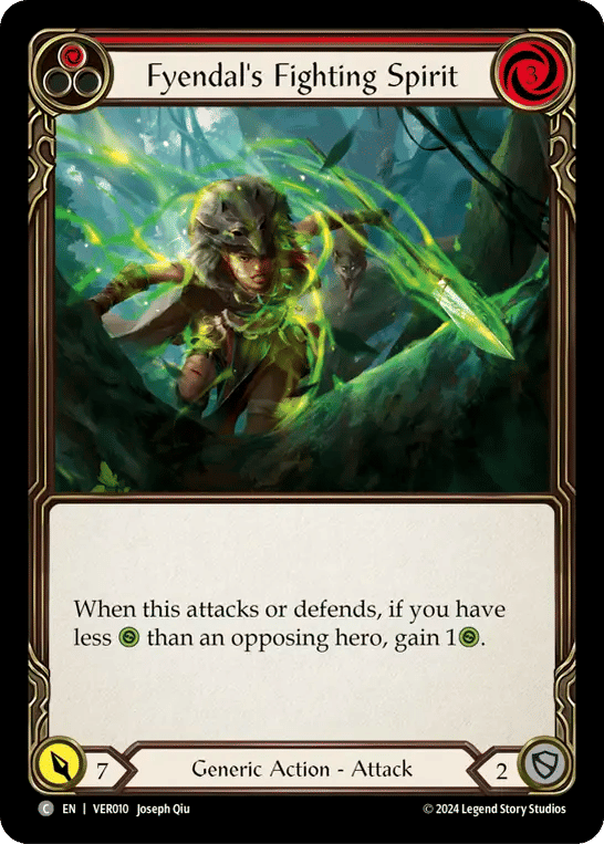 Fyendal's Fighting Spirit (Red) — Rosetta Blitz Deck - Verdance — Flesh and Blood