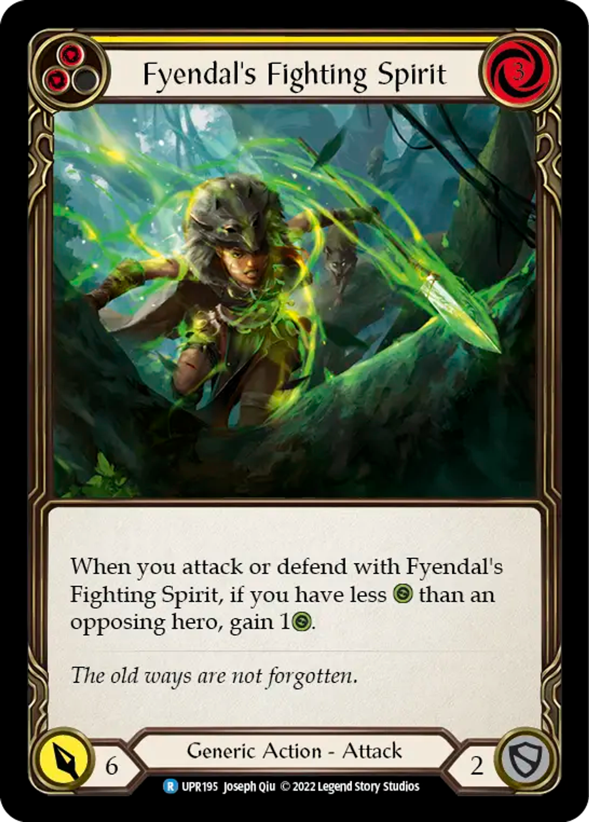 Fyendal's Fighting Spirit (Yellow) — Uprising — Flesh and Blood