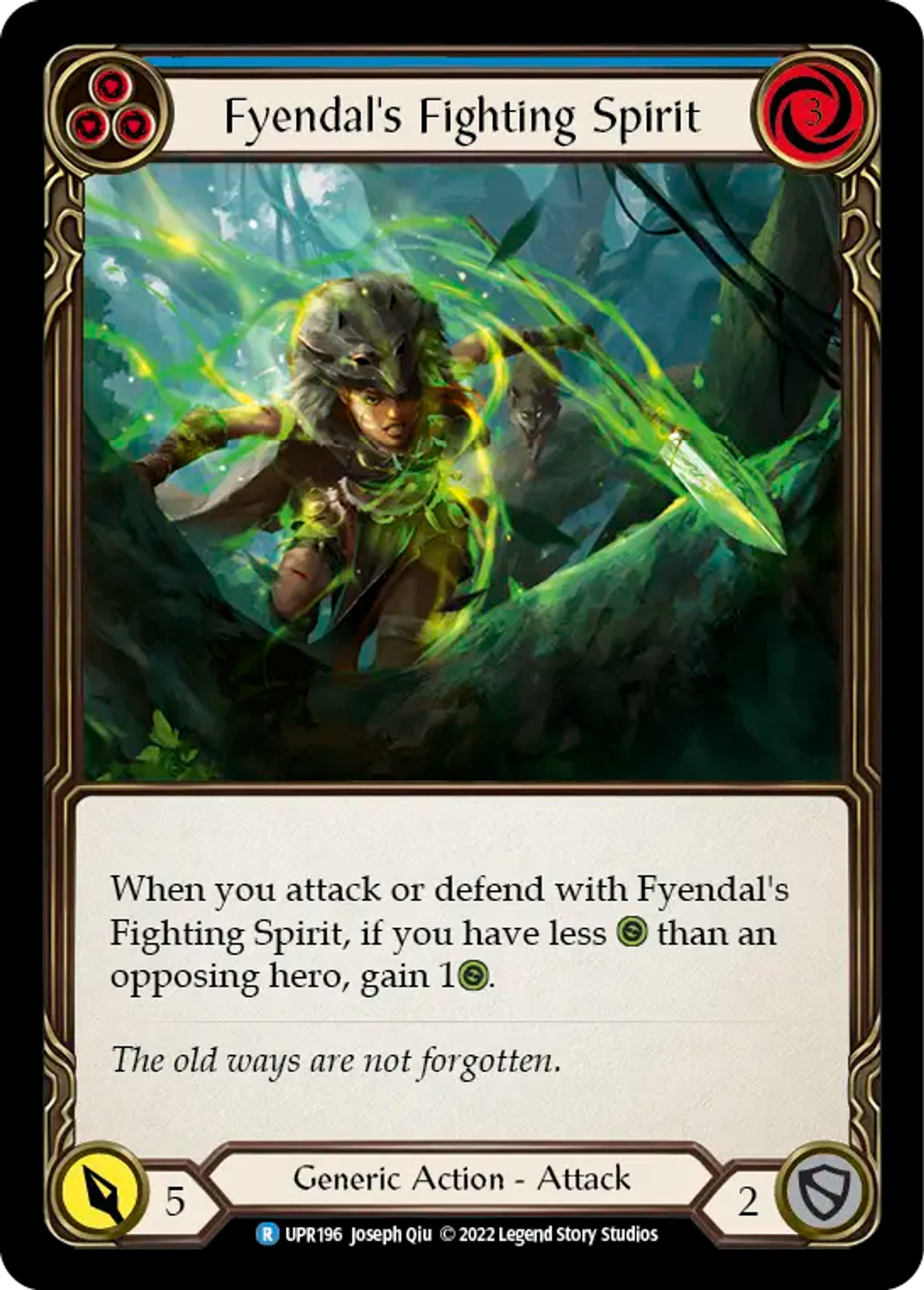 Fyendal's Fighting Spirit (Blue) — Uprising — Flesh and Blood