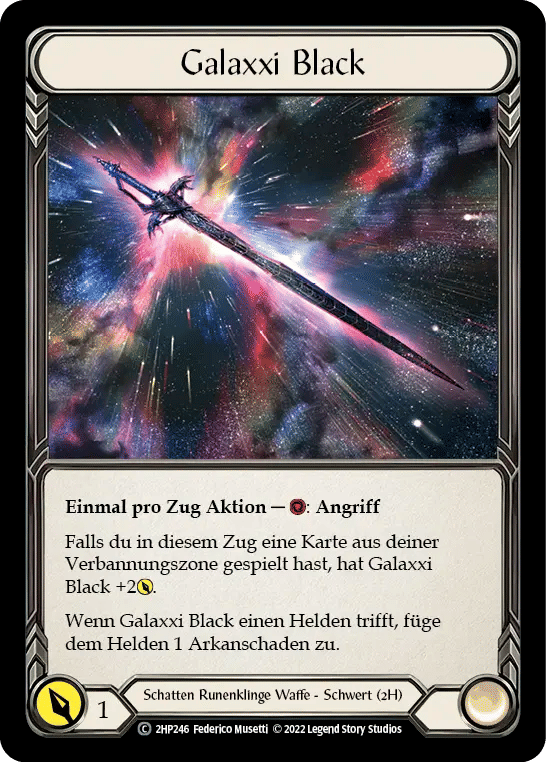 Galaxxi Black — History Pack 2 - Black Label — Flesh and Blood