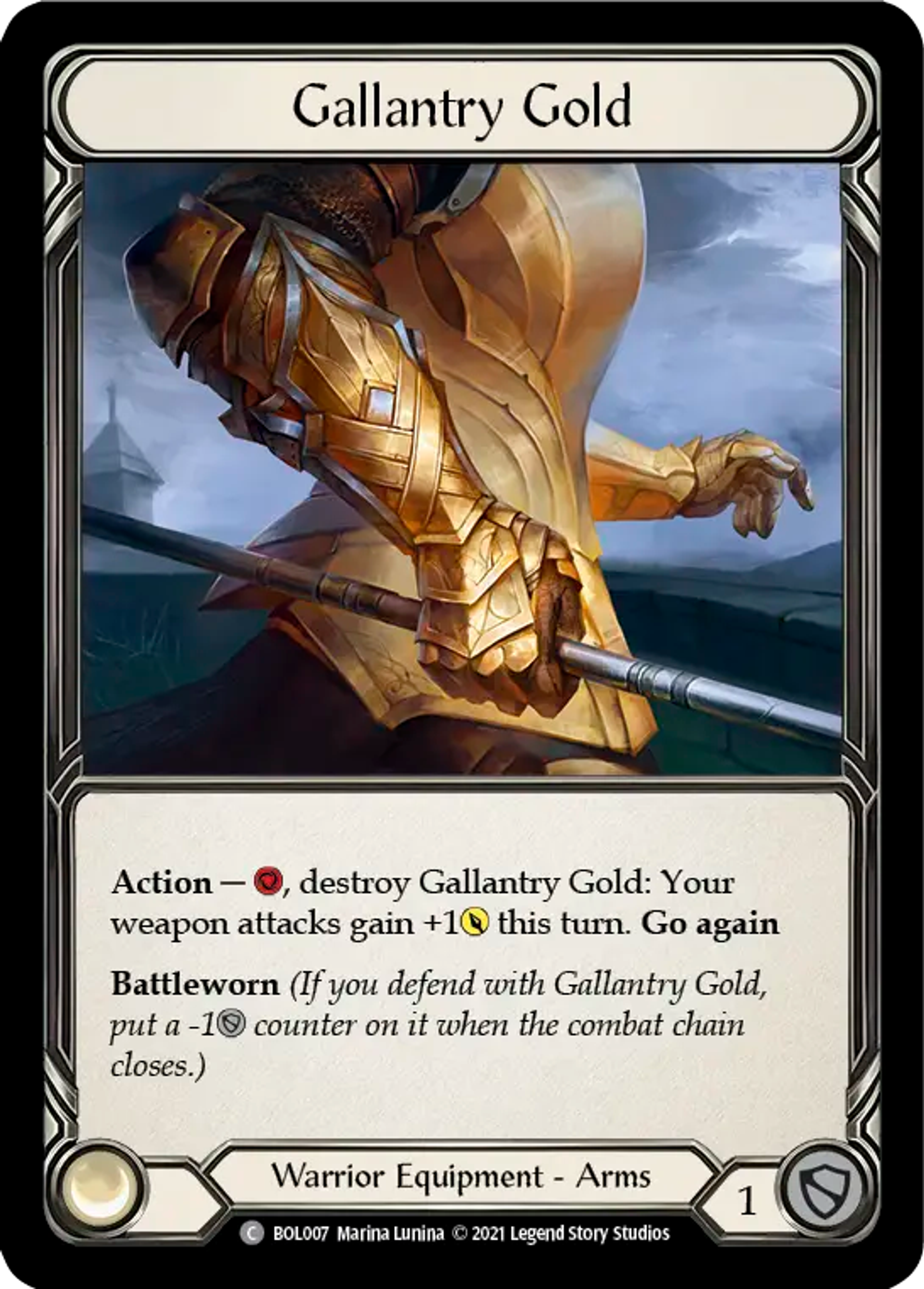 Gallantry Gold — Boltyn - Blitz Deck — Flesh and Blood