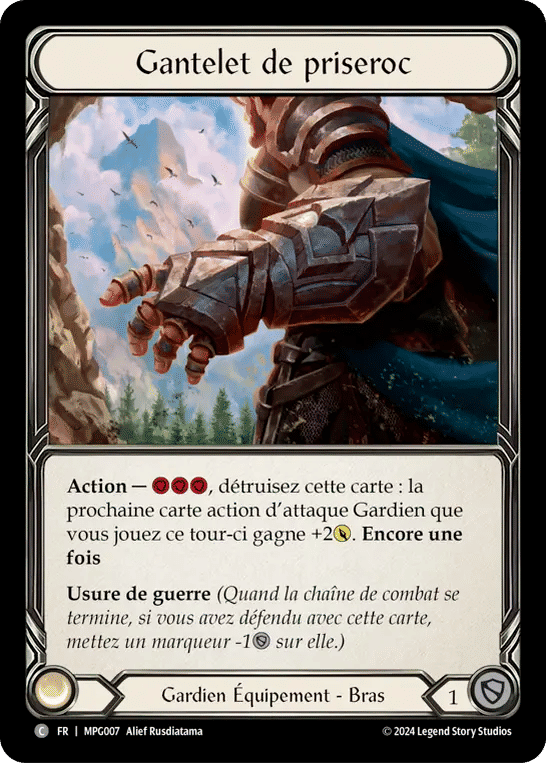 Gantelet de priseroc — Mastery Pack Guardian — Flesh and Blood