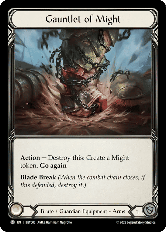 Gauntlet of Might — Betsy - Heavy Hitters Blitz Deck — Flesh and Blood