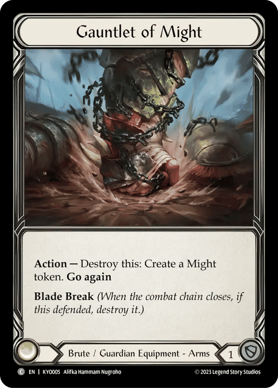 Gauntlet of Might — Kayo - Heavy Hitters Blitz Deck — Flesh and Blood