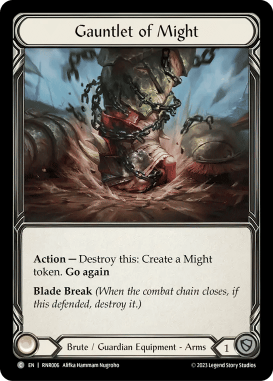 Gauntlet of Might — Rhinar - Heavy Hitters Blitz Deck — Flesh and Blood