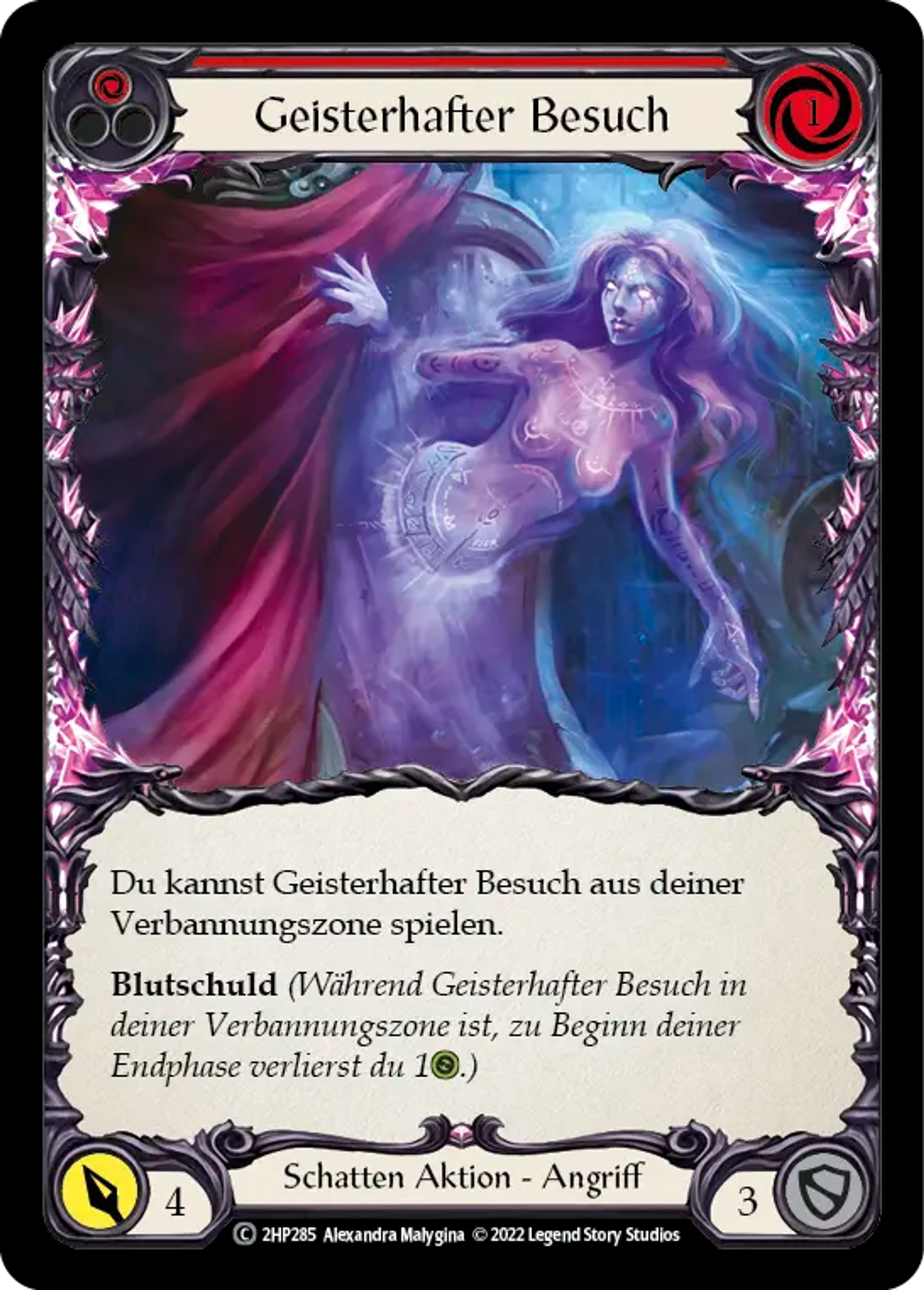 Ghostly Visit (Red) — History Pack 2 - Black Label — Flesh and Blood