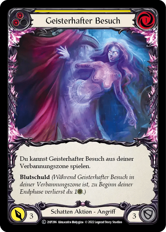 Ghostly Visit (Yellow) — History Pack 2 - Black Label — Flesh and Blood