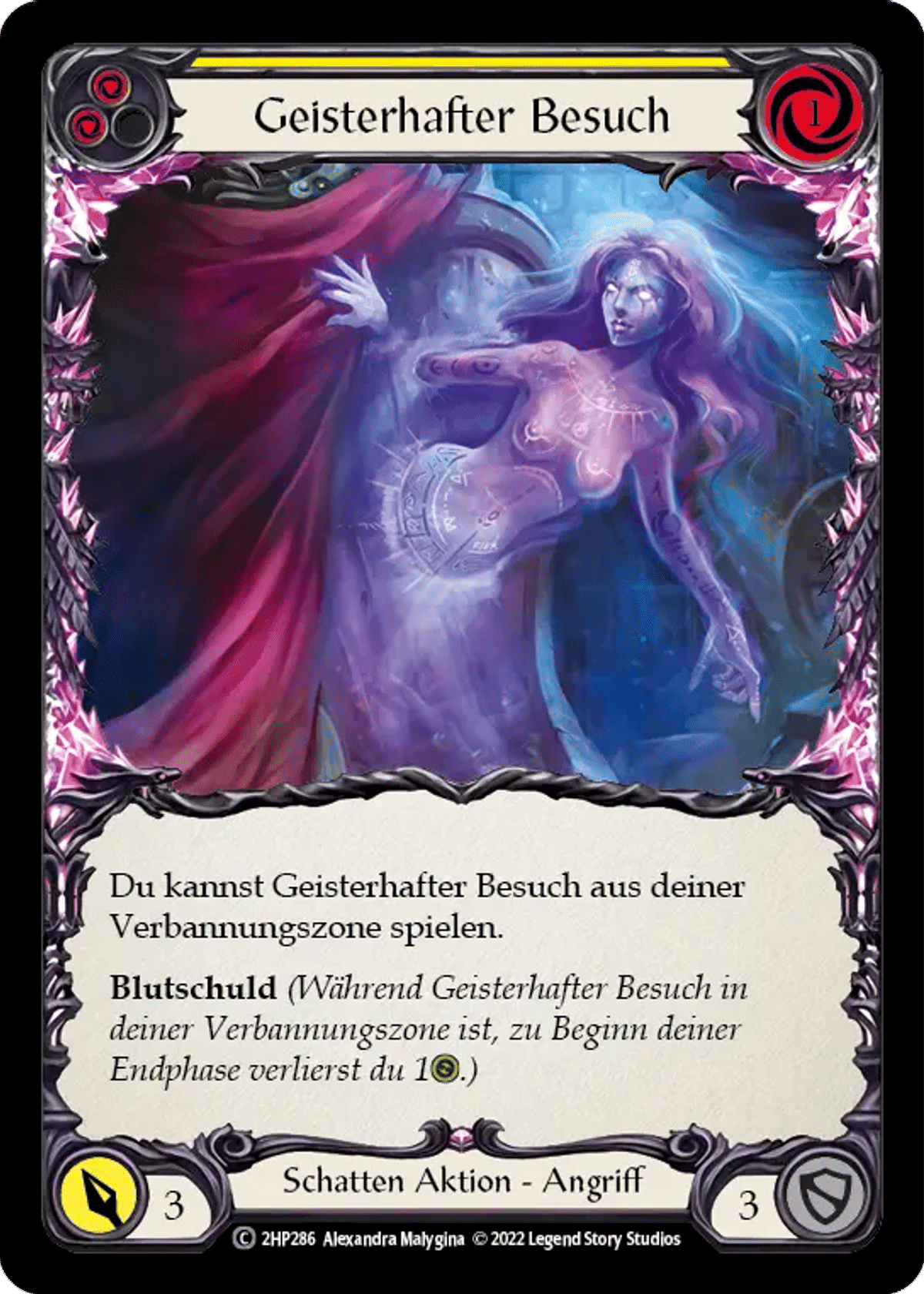 Ghostly Visit (Yellow) from History Pack 2 - Black Label - Flesh and Blood