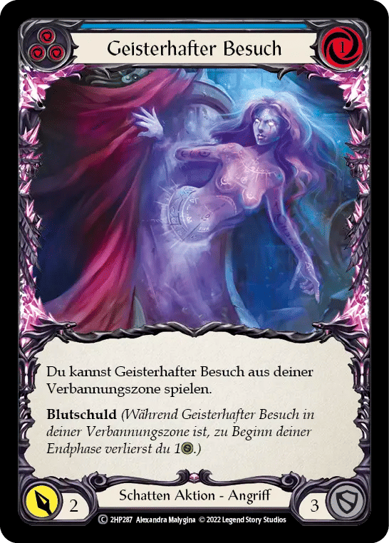 Ghostly Visit (Blue) — History Pack 2 - Black Label — Flesh and Blood
