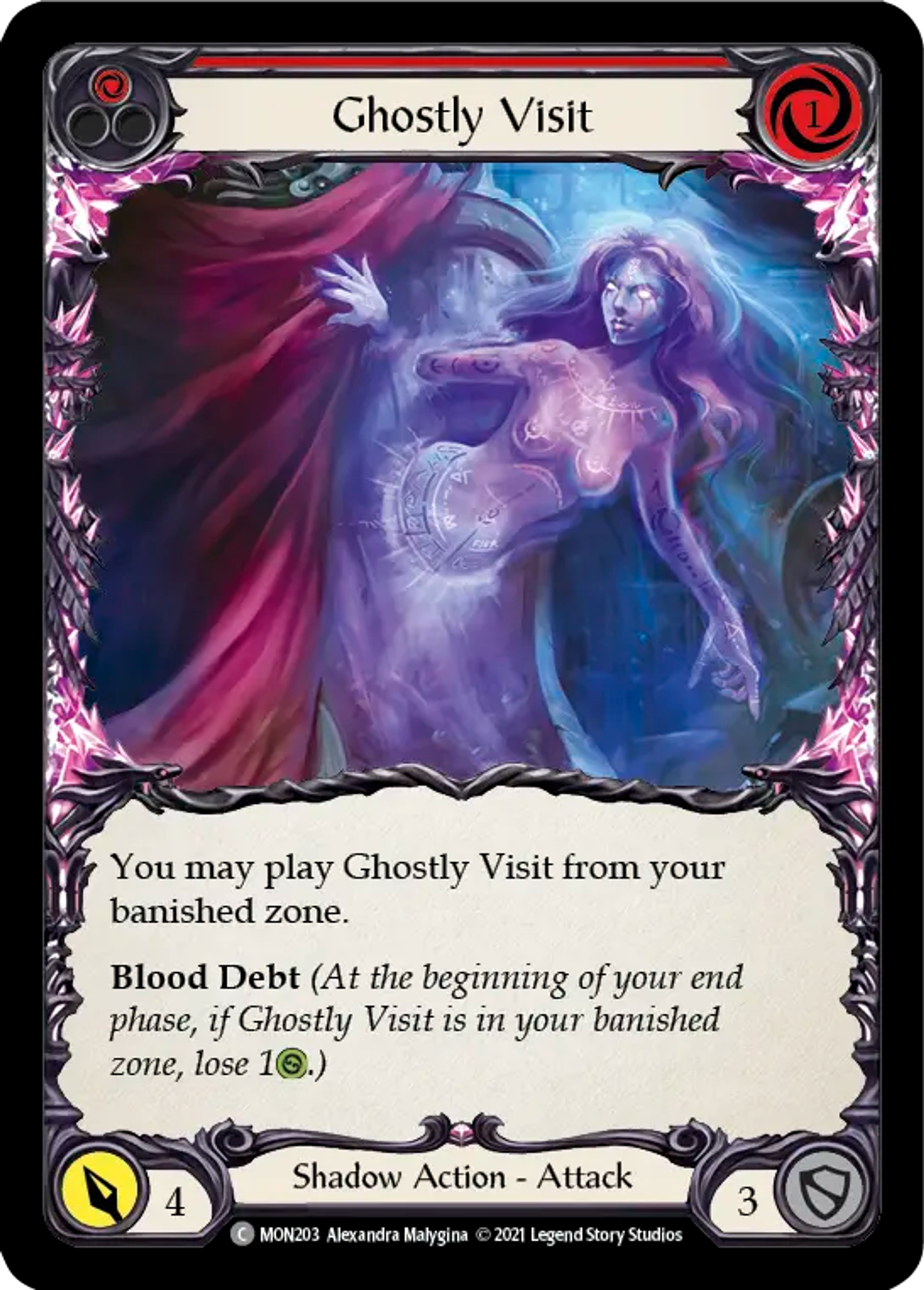 Ghostly Visit (Red) — Monarch — Flesh and Blood