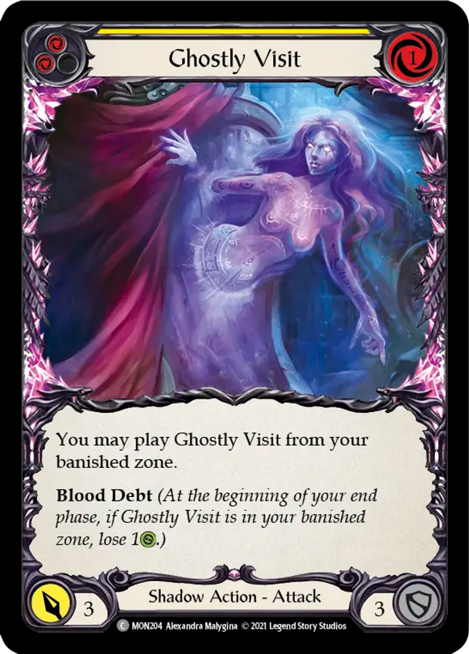 Ghostly Visit (Yellow) — Monarch — Flesh and Blood