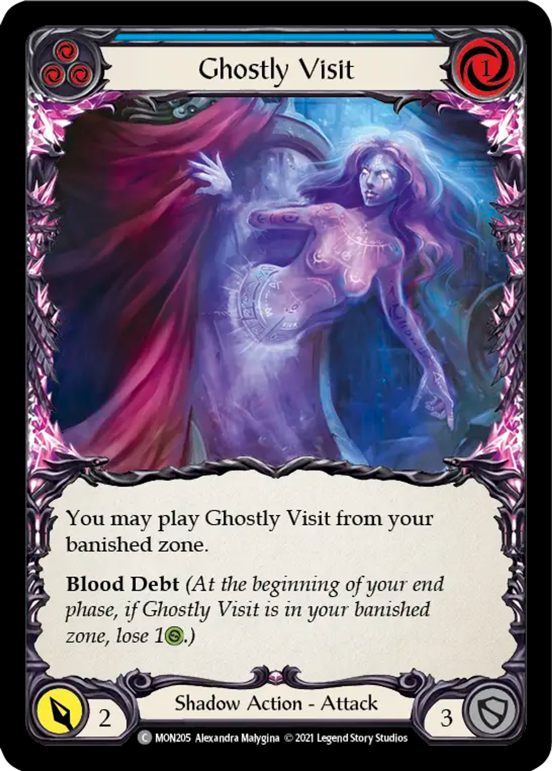 Ghostly Visit (Blue) — Monarch — Flesh and Blood
