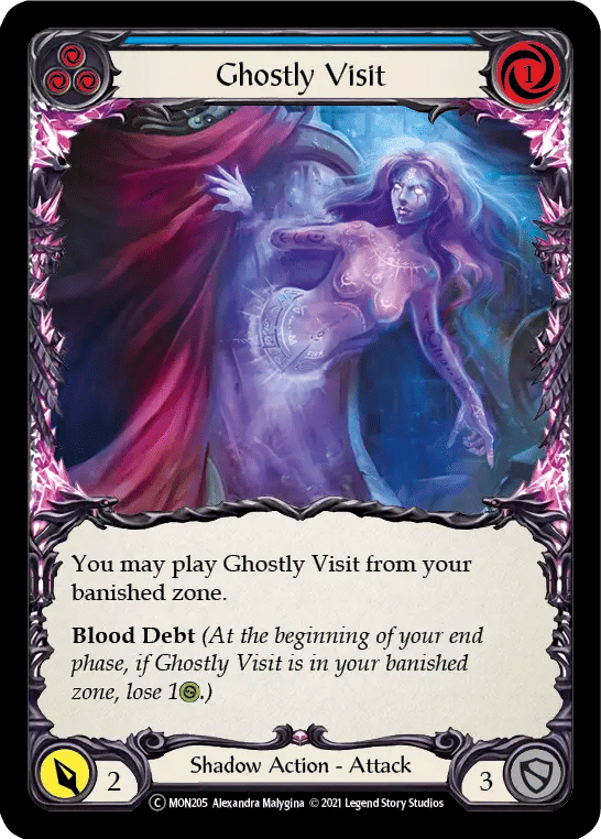 Ghostly Visit (Blue) — Monarch - Unlimited — Flesh and Blood