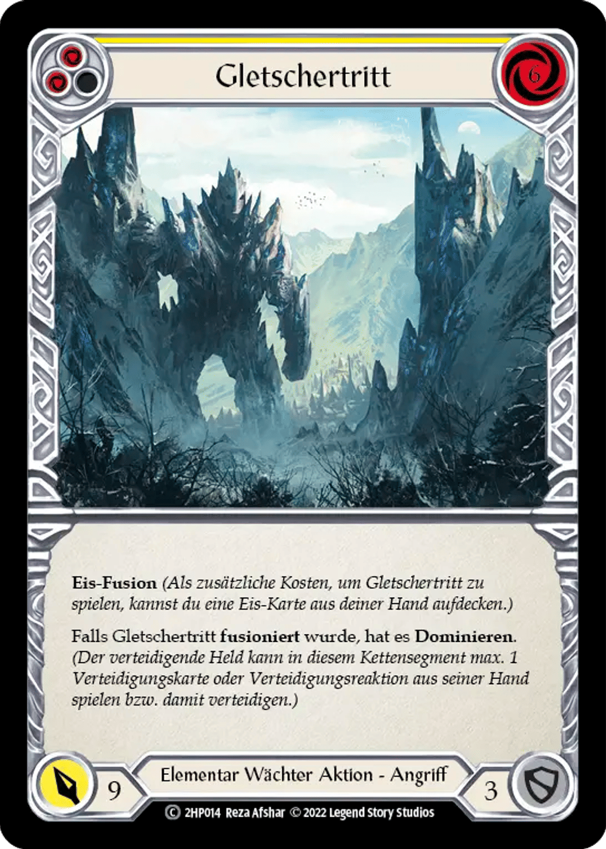 Glacial Footsteps (Yellow) from History Pack 2 - Black Label - Flesh and Blood