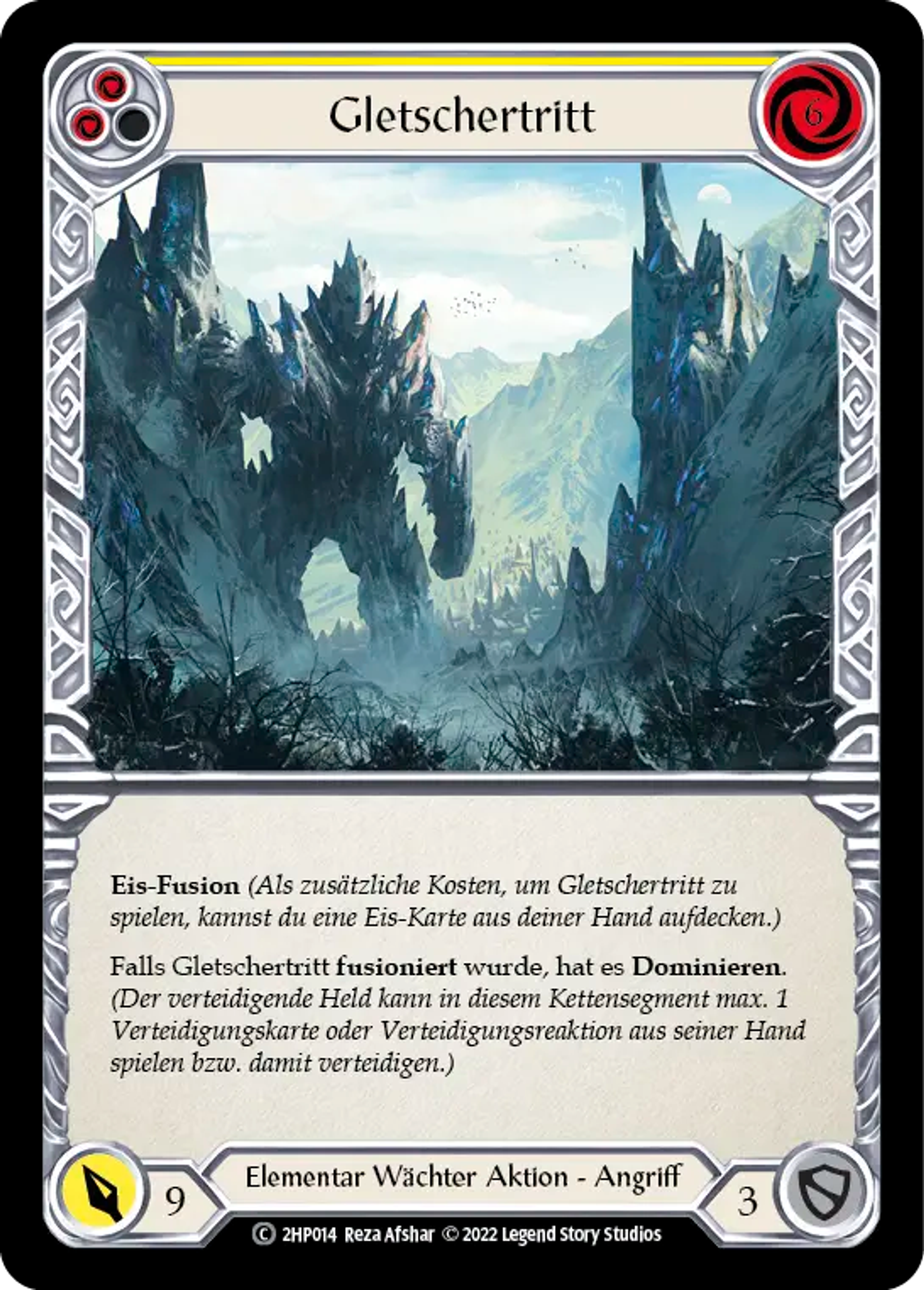 Glacial Footsteps (Yellow) — History Pack 2 - Black Label — Flesh and Blood