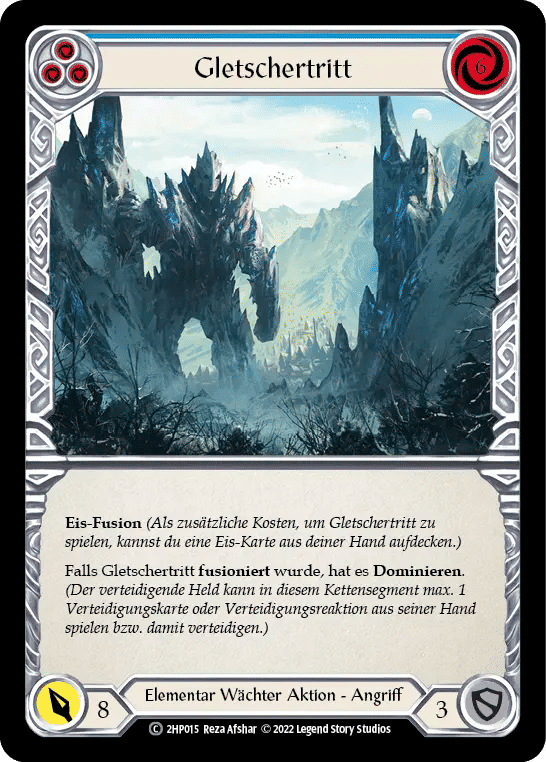 Glacial Footsteps (Blue) — History Pack 2 - Black Label — Flesh and Blood