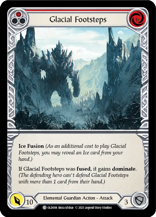 Glacial Footsteps (Red) — Oldhim - Blitz Deck — Flesh and Blood