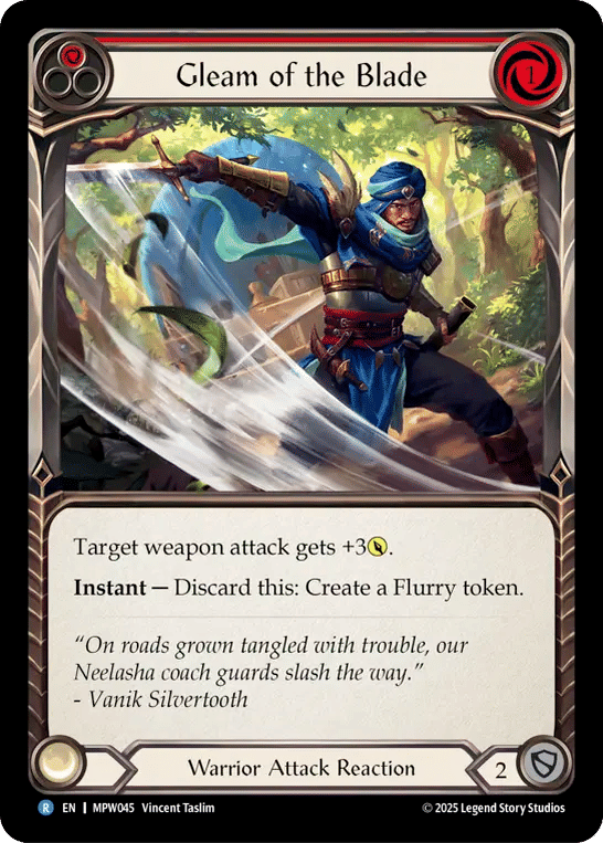 Gleam of the Blade (Red) — Mastery Pack Warrior — Flesh and Blood