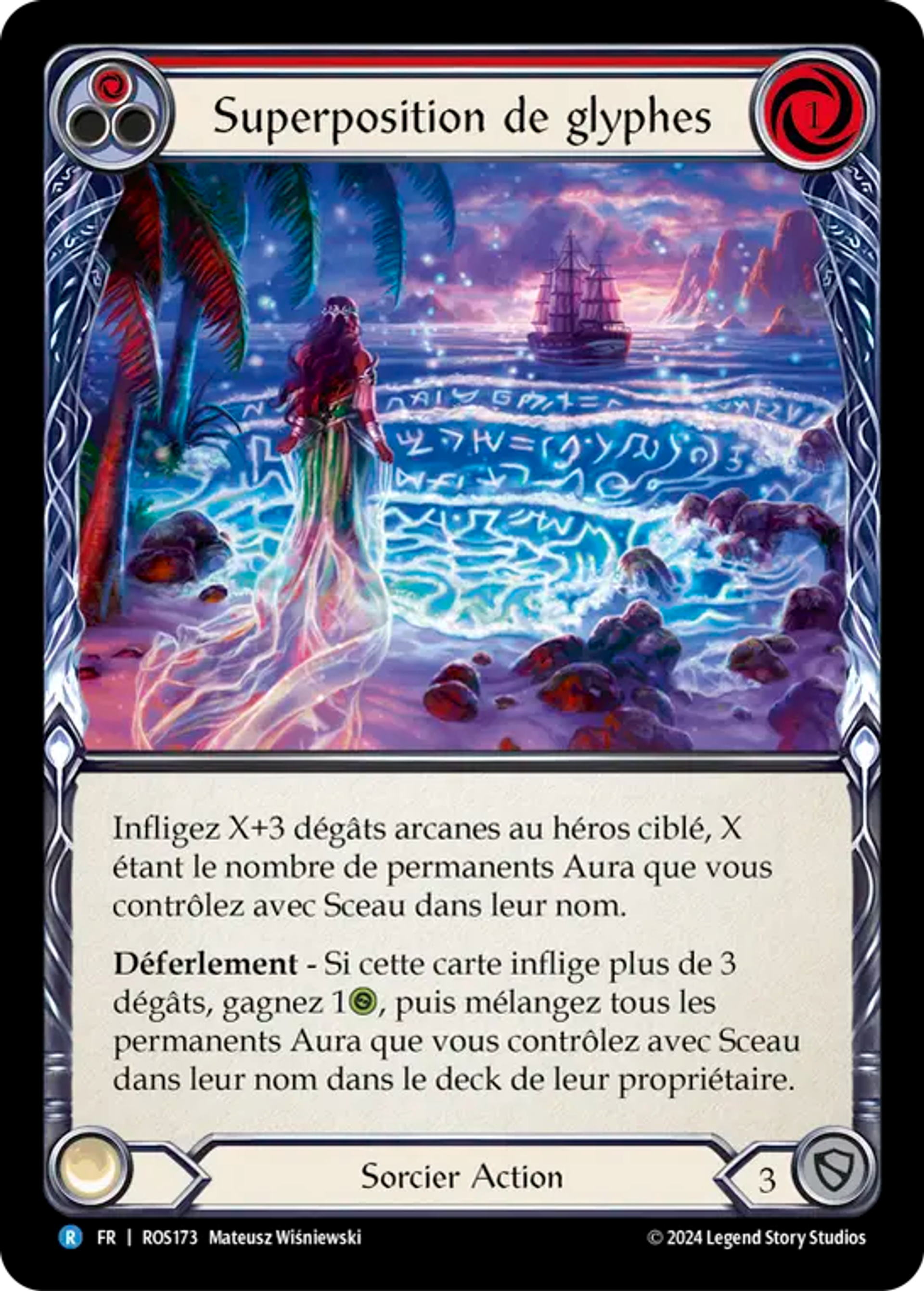 Superposition de glyphes — Rosetta — Flesh and Blood