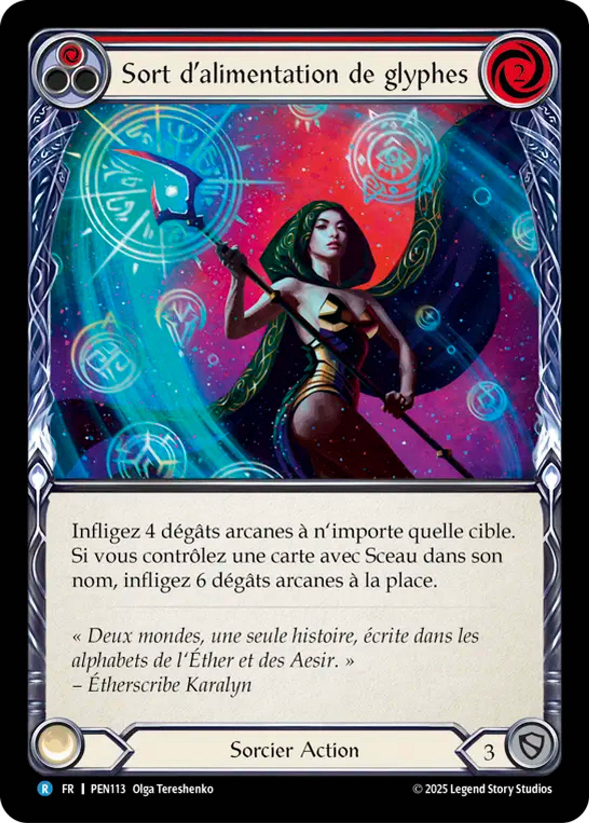 Glyph Power Spell (Red) — Compendium of Rathe — Flesh and Blood