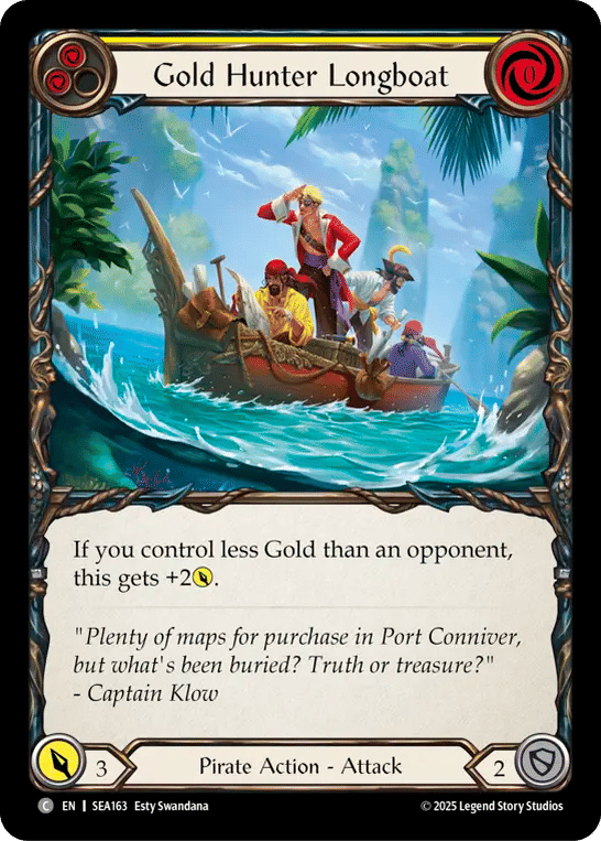 Gold Hunter Longboat (Yellow) — High Seas — Flesh and Blood