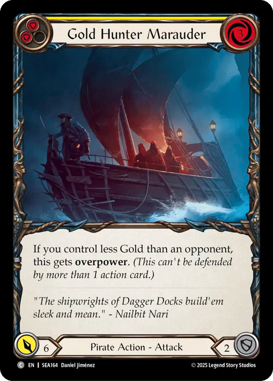 Gold Hunter Marauder (Yellow) — High Seas — Flesh and Blood