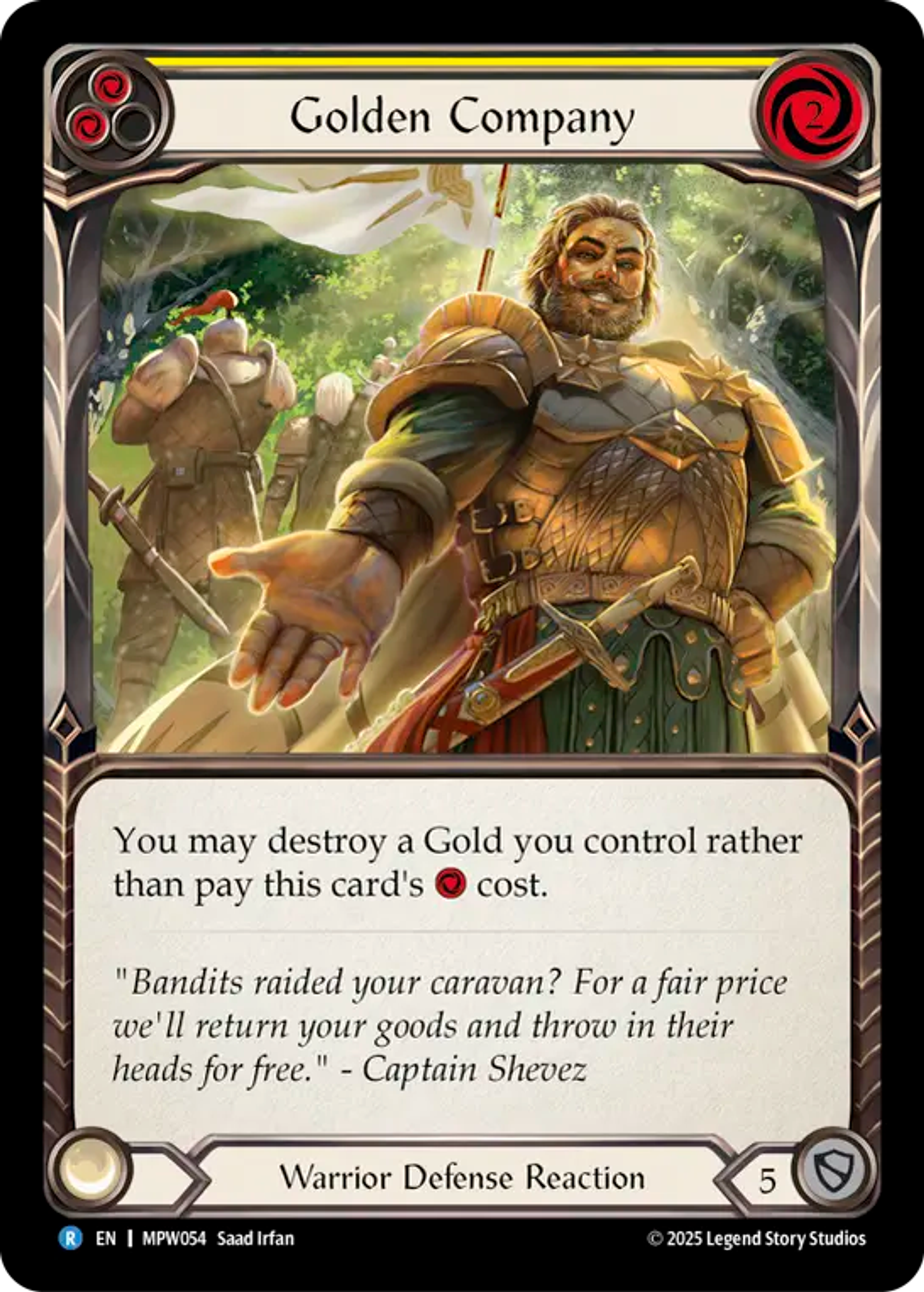 Golden Company (Yellow) — Mastery Pack Warrior — Flesh and Blood