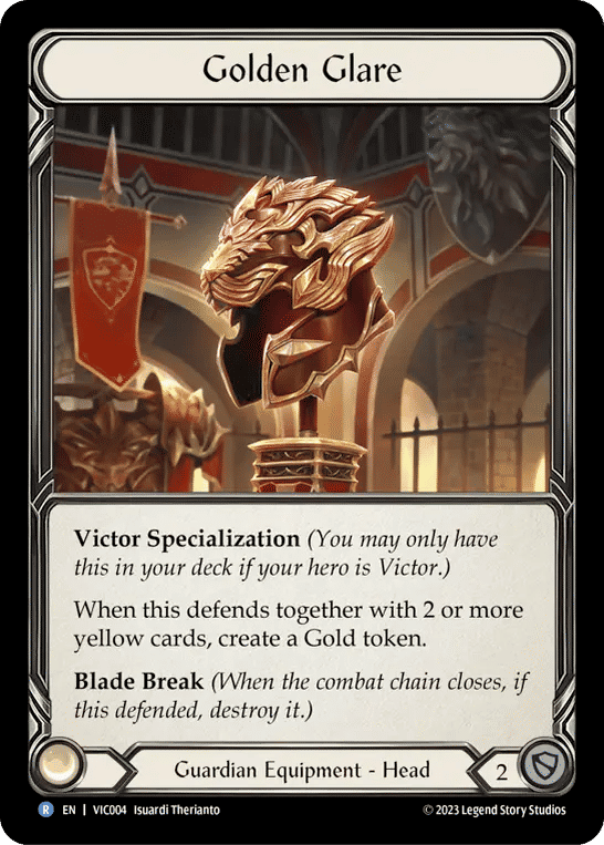 Golden Glare — Victor - Heavy Hitters Blitz Deck — Flesh and Blood