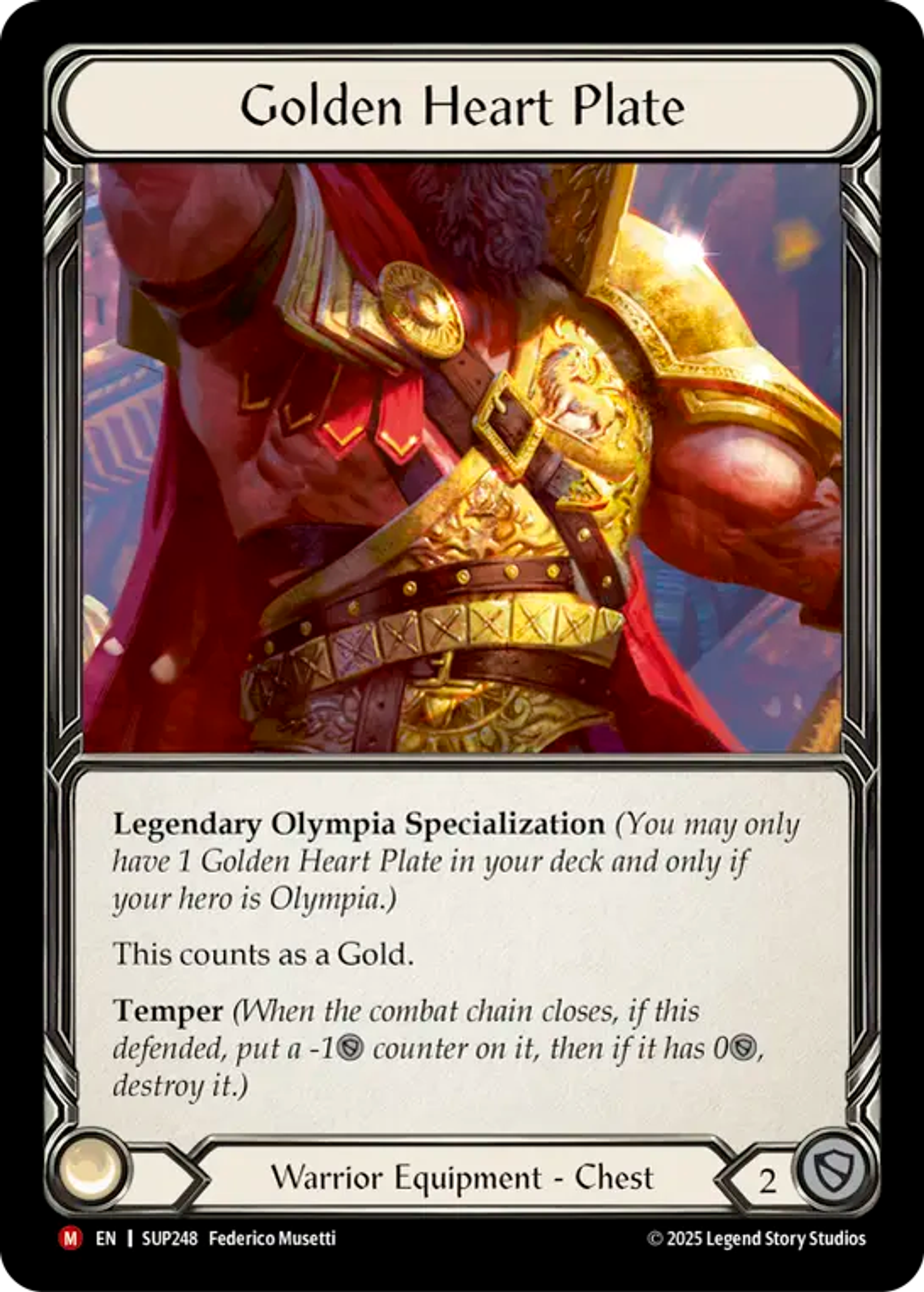 Golden Heart Plate — Super Slam — Flesh and Blood