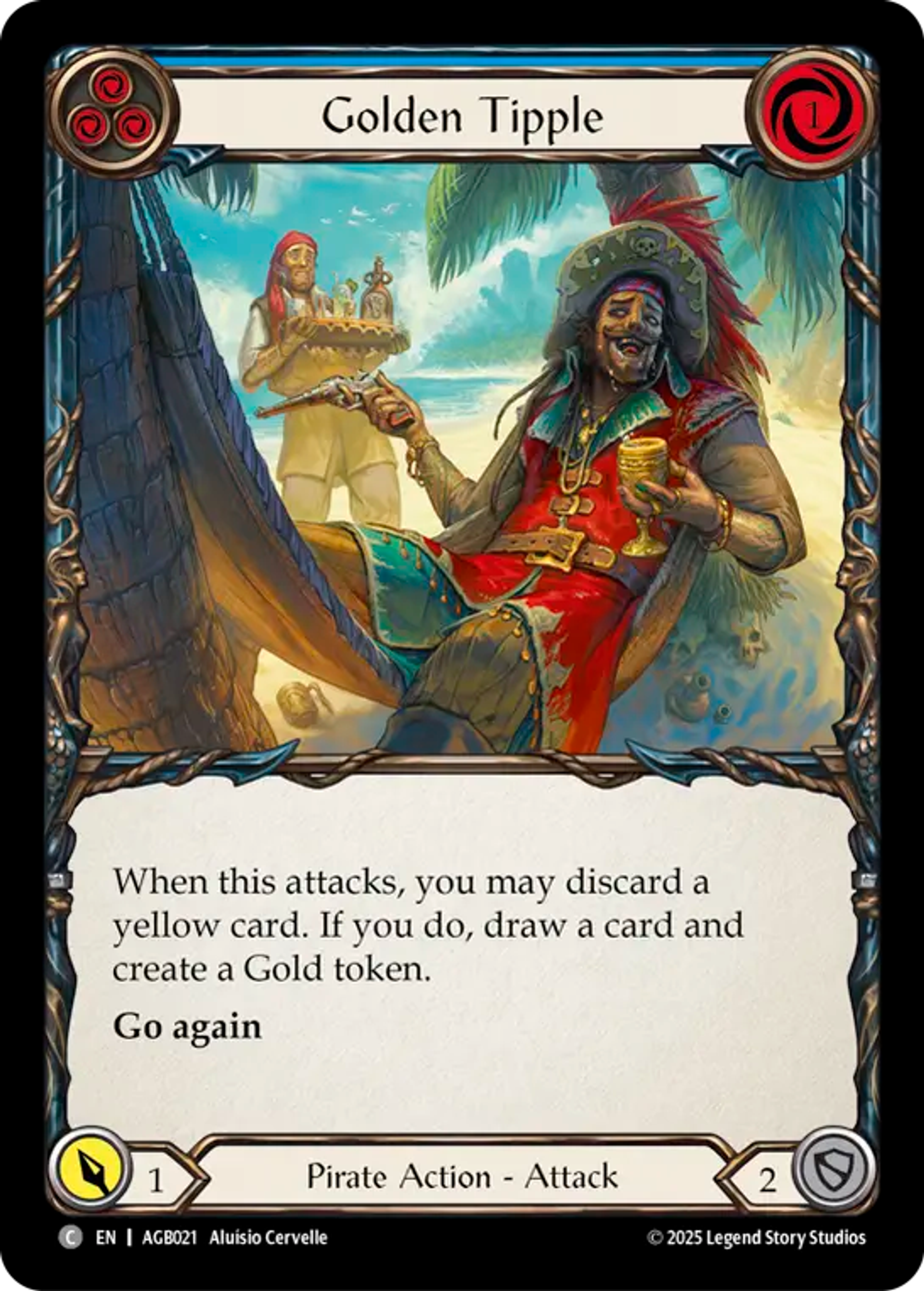 Golden Tipple (Blue) — Armory Deck - Gravy Bones — Flesh and Blood