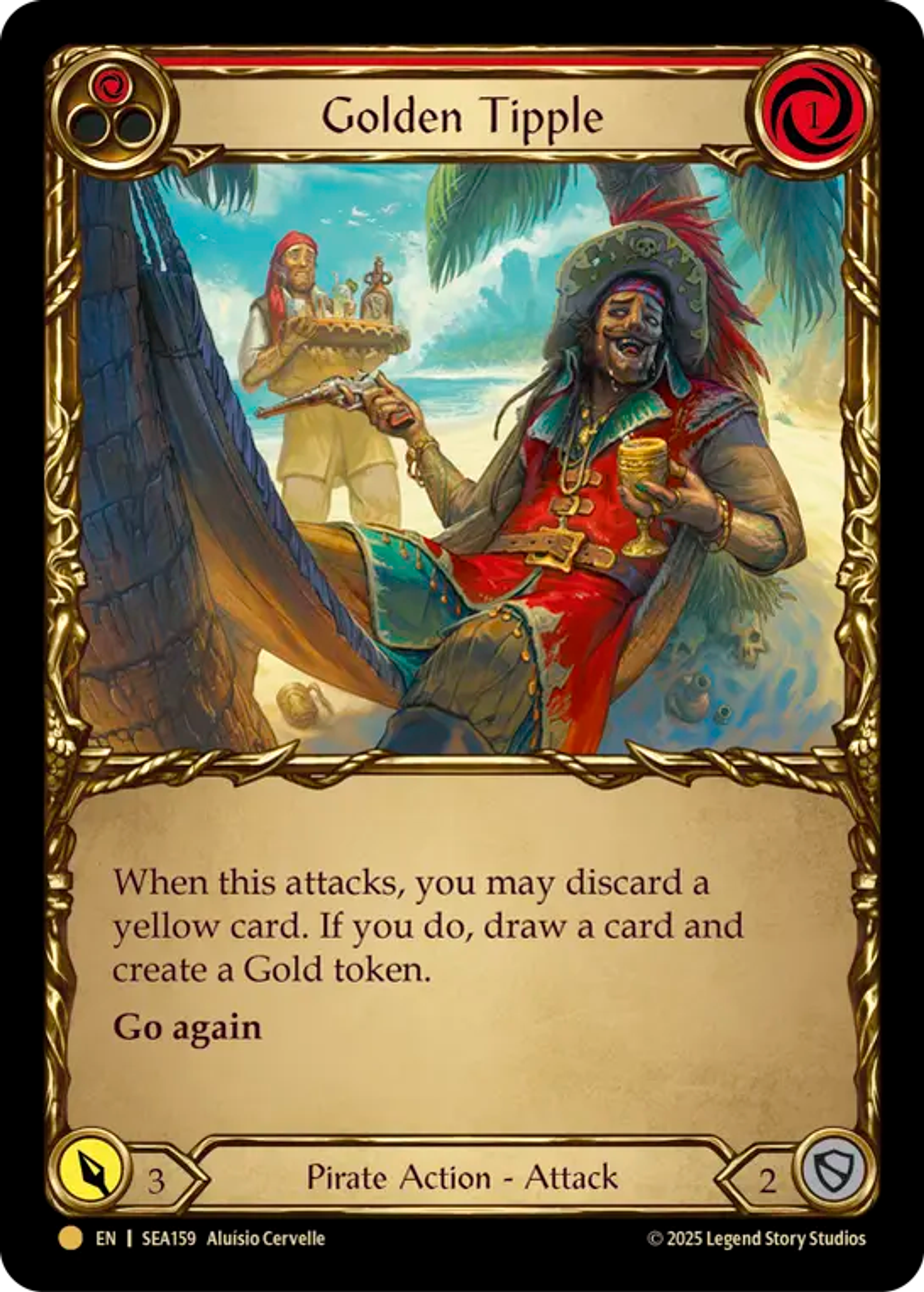 Golden Tipple (Red) — High Seas - Treasure Pack — Flesh and Blood