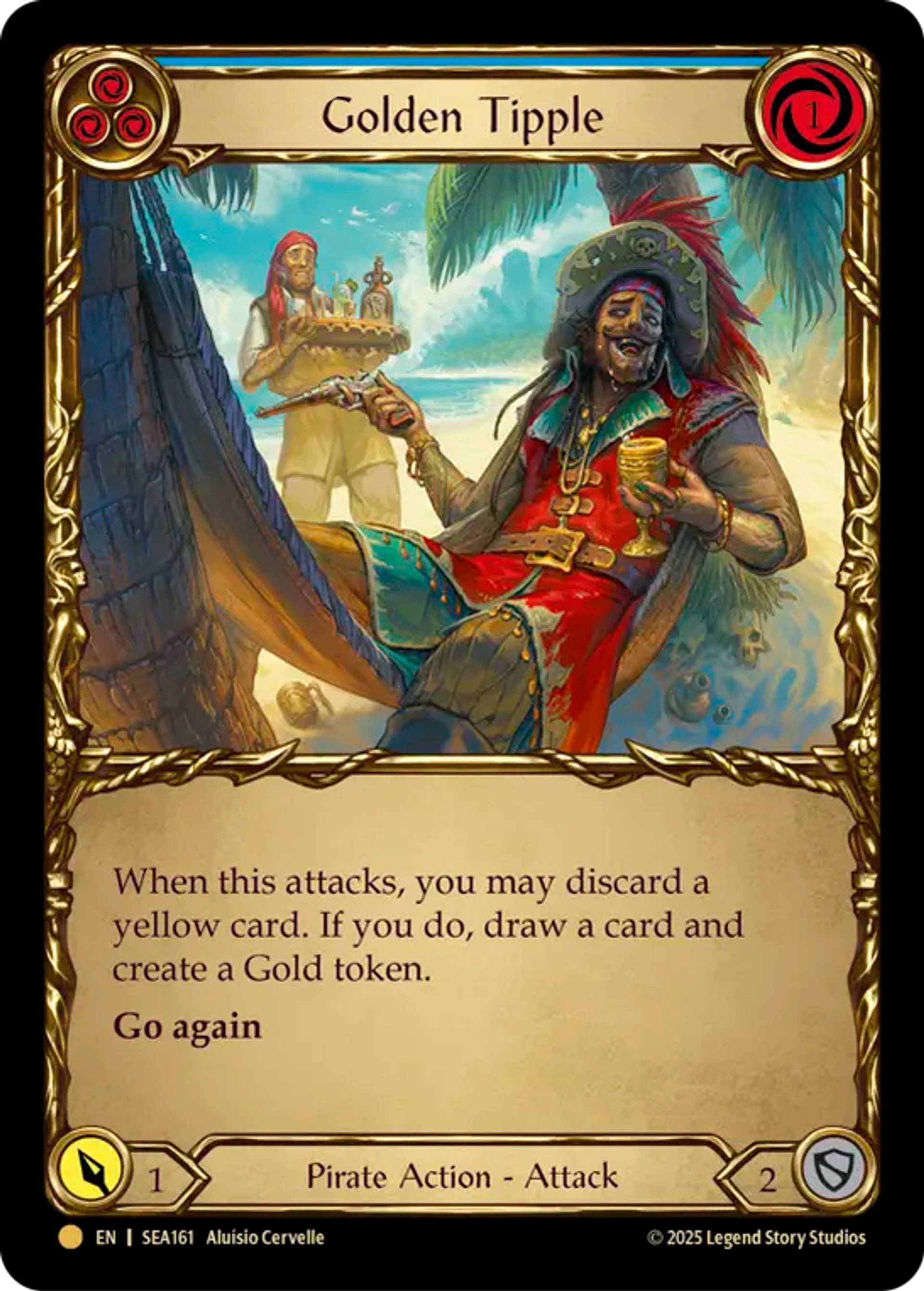 Golden Tipple (Blue) — High Seas - Treasure Pack — Flesh and Blood