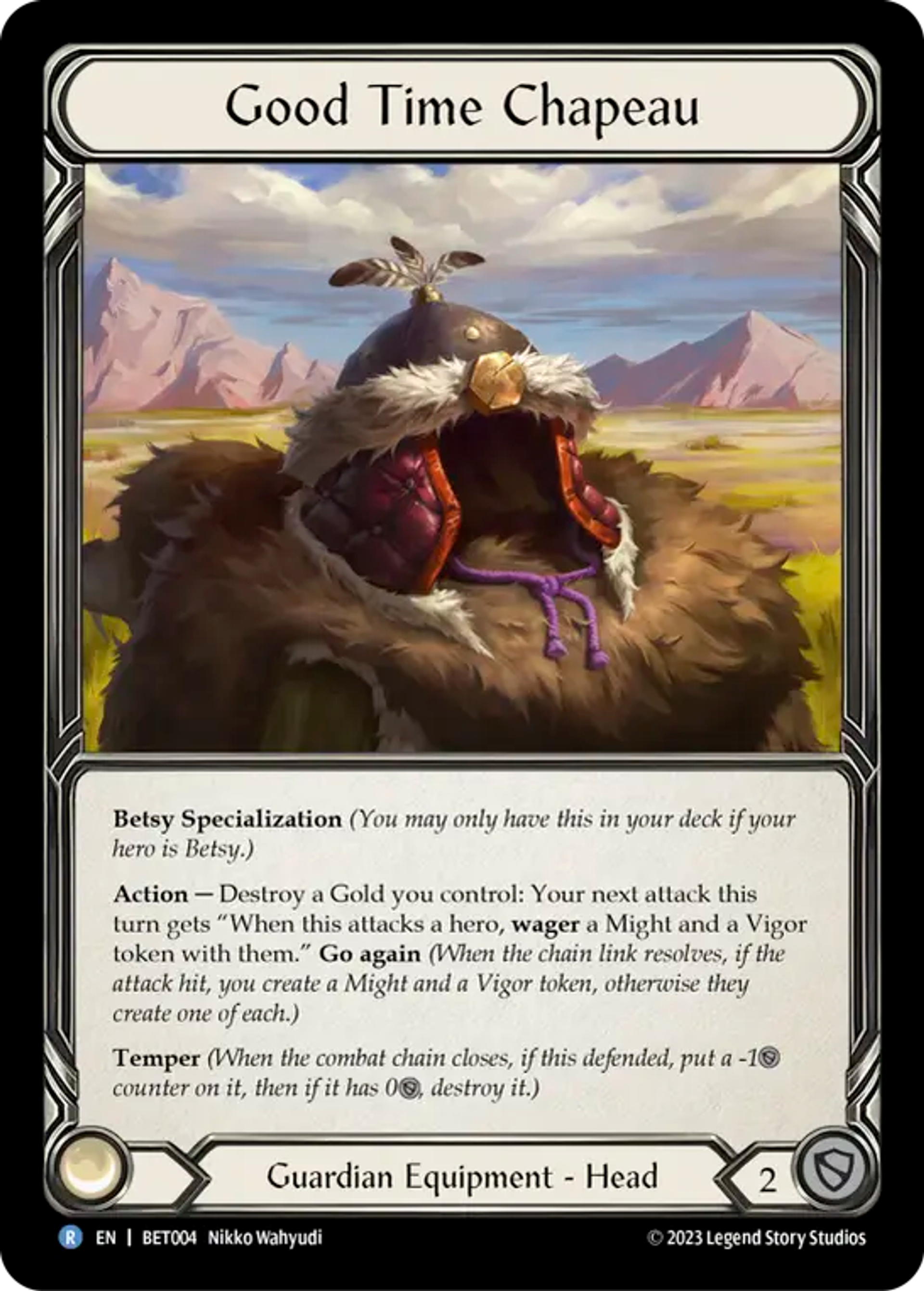 Good Time Chapeau — Betsy - Heavy Hitters Blitz Deck — Flesh and Blood