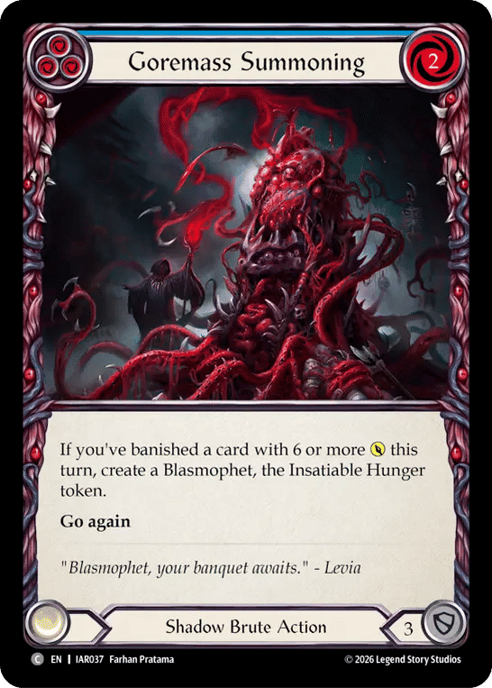 Goremass Summoning (Blue) — Usurp the Shadow Throne — Flesh and Blood