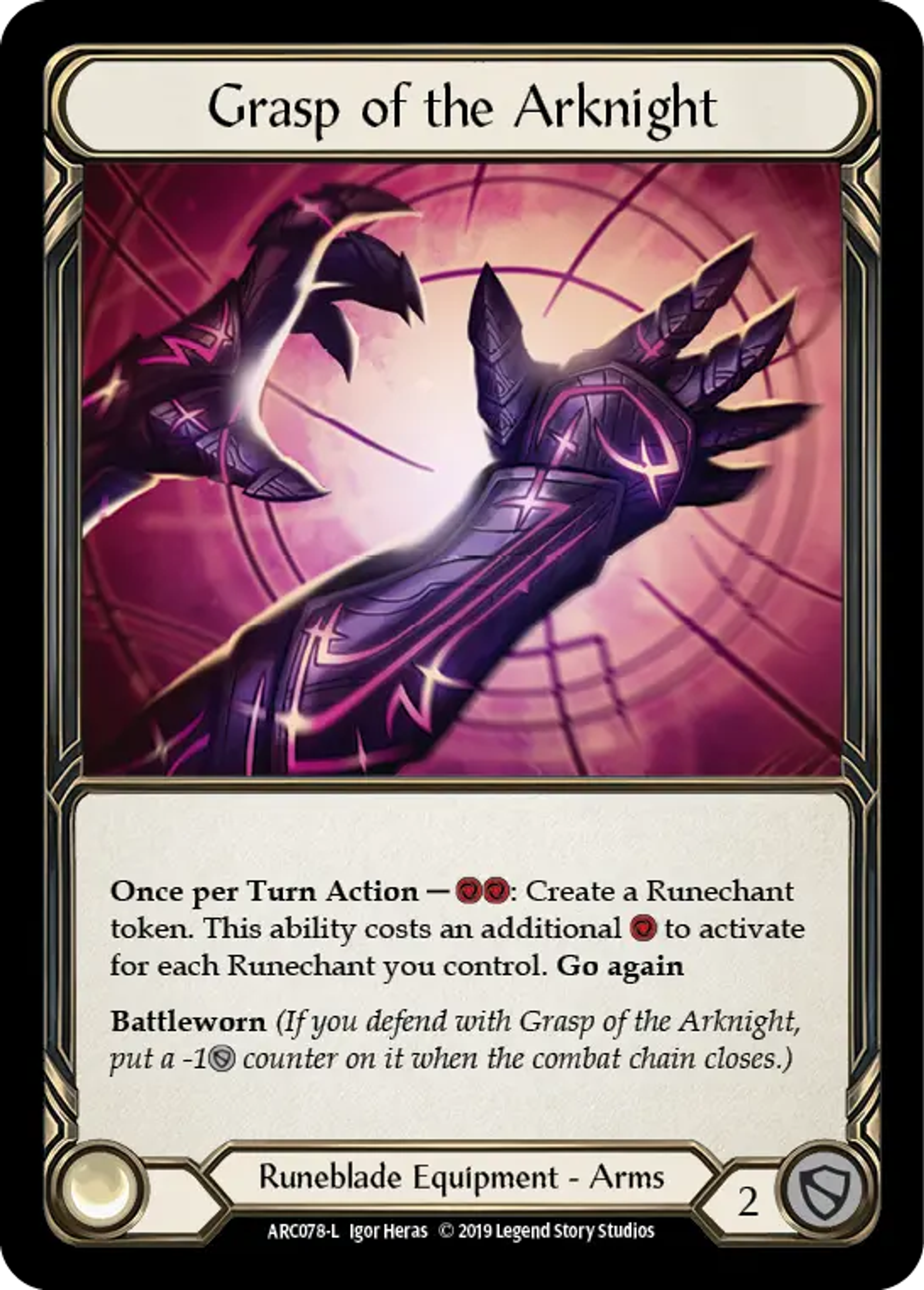 Grasp of the Arknight — Arcane Rising — Flesh and Blood