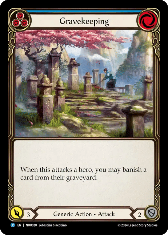 Gravekeeping (Blue) — Nuu - Blitz Deck — Flesh and Blood