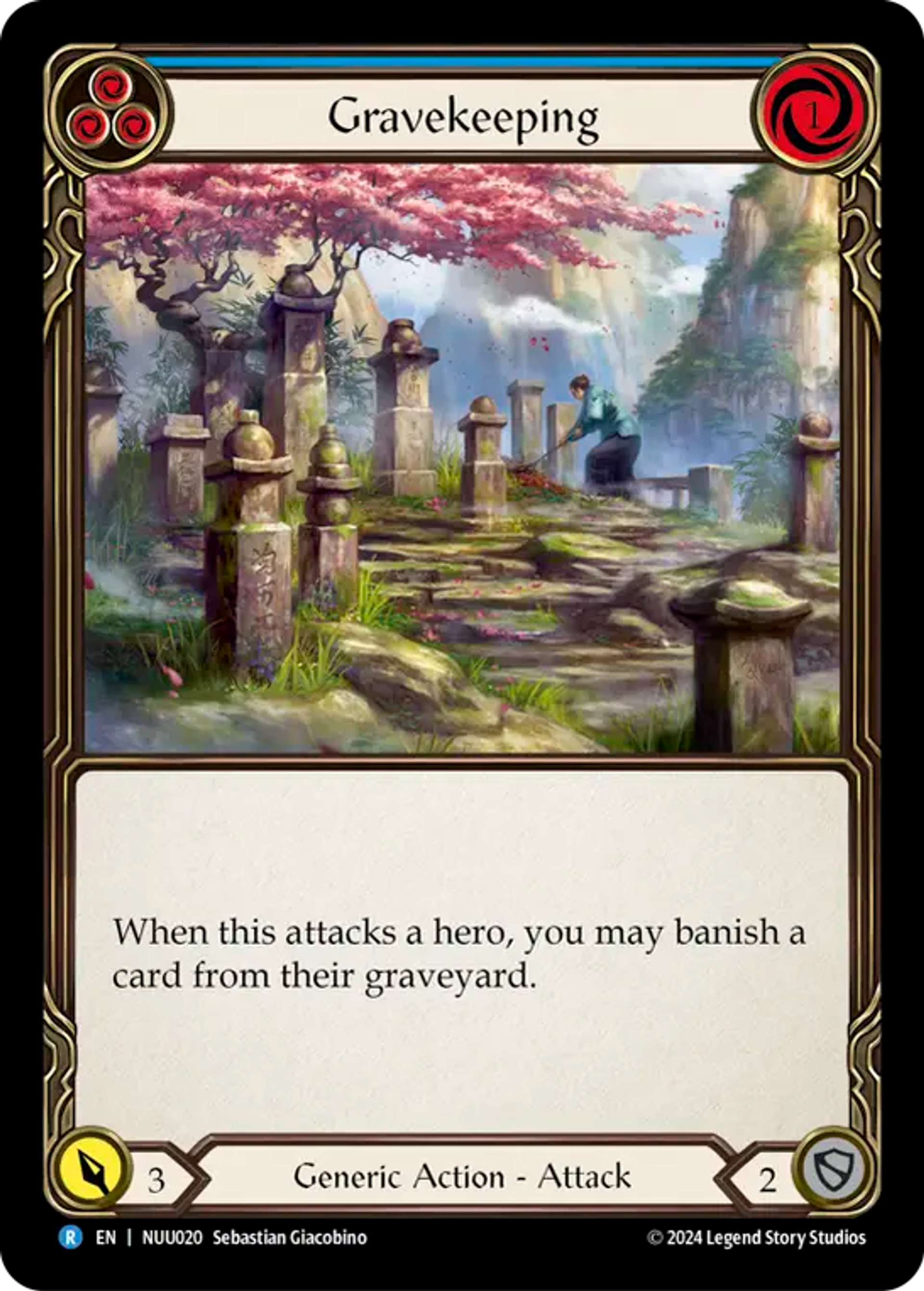 Gravekeeping (Blue) — Nuu - Blitz Deck — Flesh and Blood