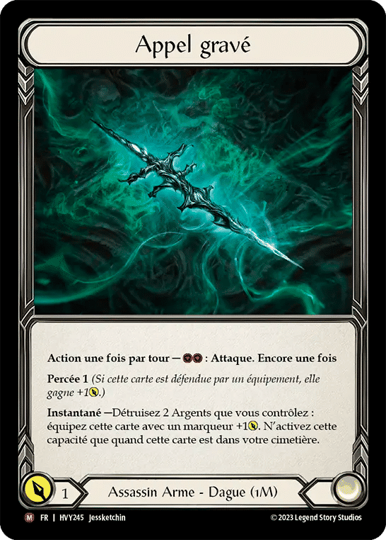 Appel gravé — Heavy Hitters — Flesh and Blood