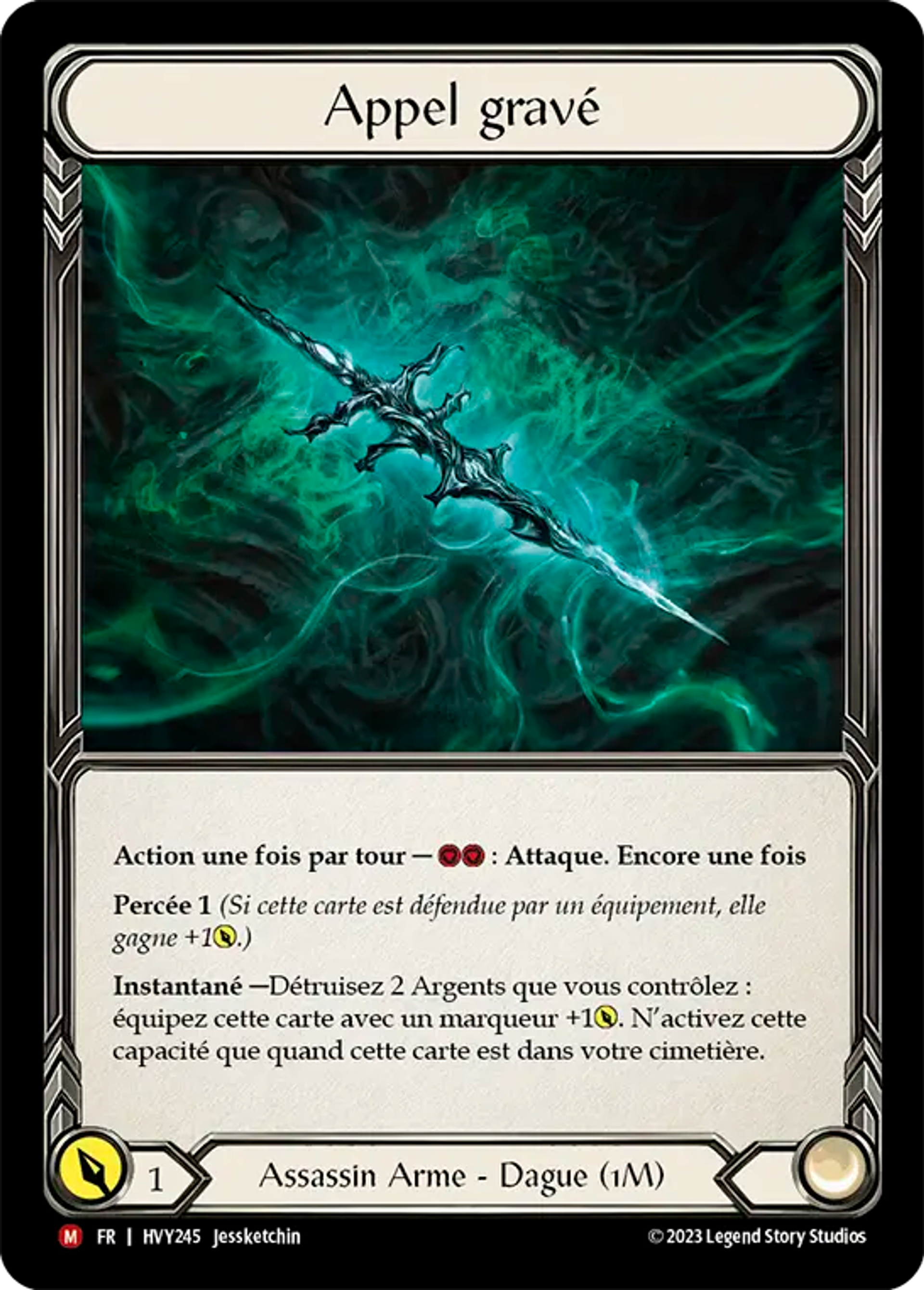 Appel gravé — Heavy Hitters — Flesh and Blood