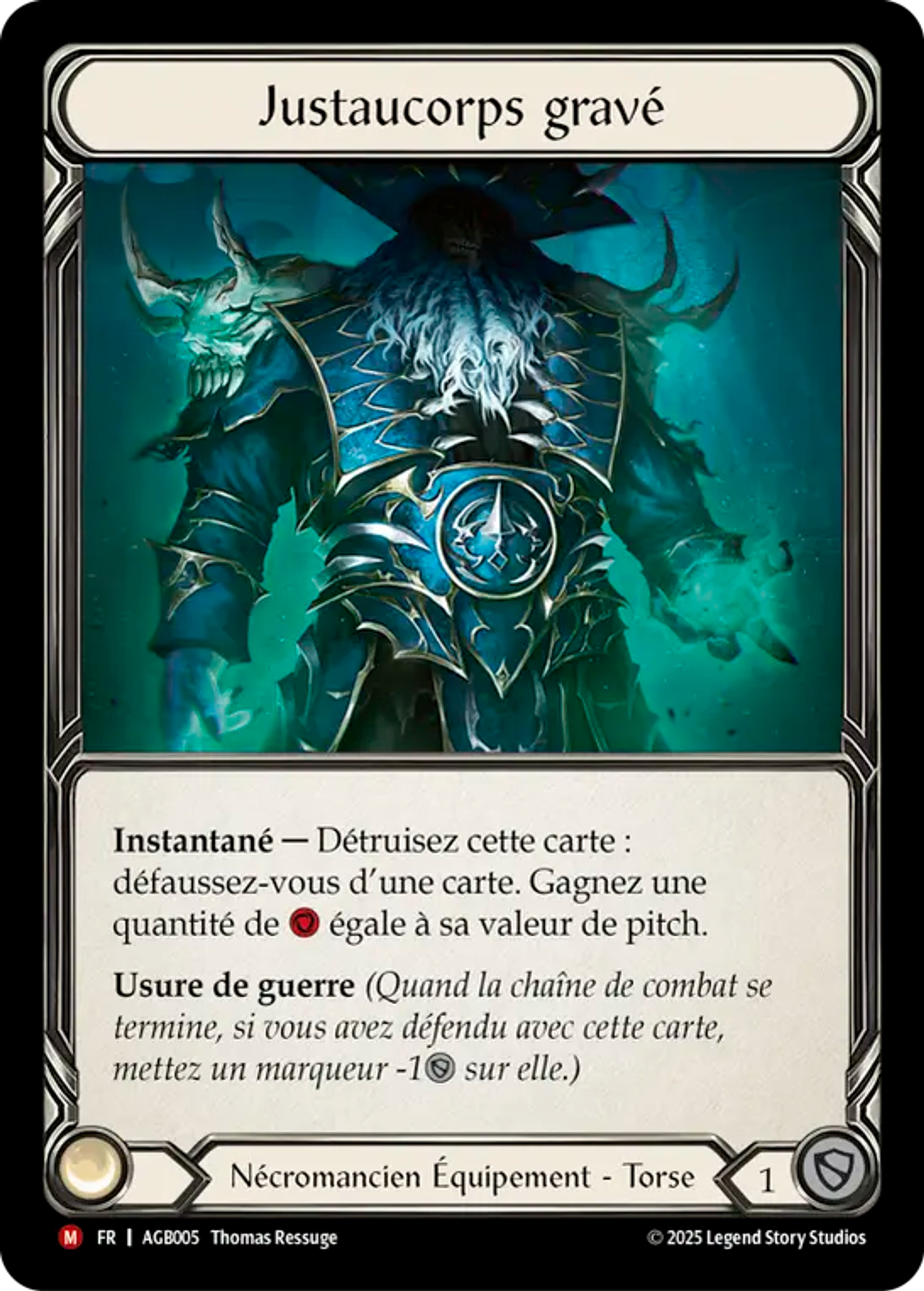 Graven Justaucorpse — Armory Deck - Gravy Bones — Flesh and Blood
