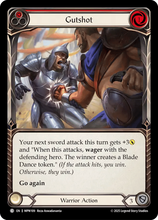 Gutshot (Red) — Mastery Pack Warrior — Flesh and Blood