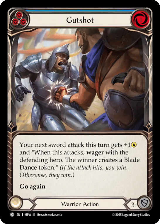 Gutshot (Blue) — Mastery Pack Warrior — Flesh and Blood