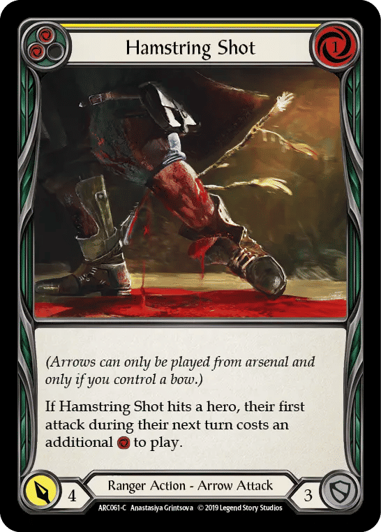 Hamstring Shot (Yellow) — Arcane Rising — Flesh and Blood