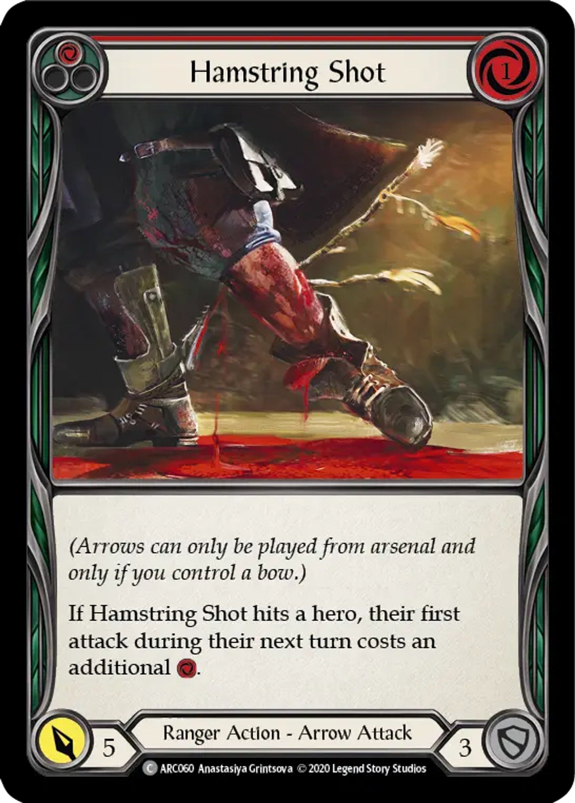 Hamstring Shot (Red) — Arcane Rising - Unlimited — Flesh and Blood