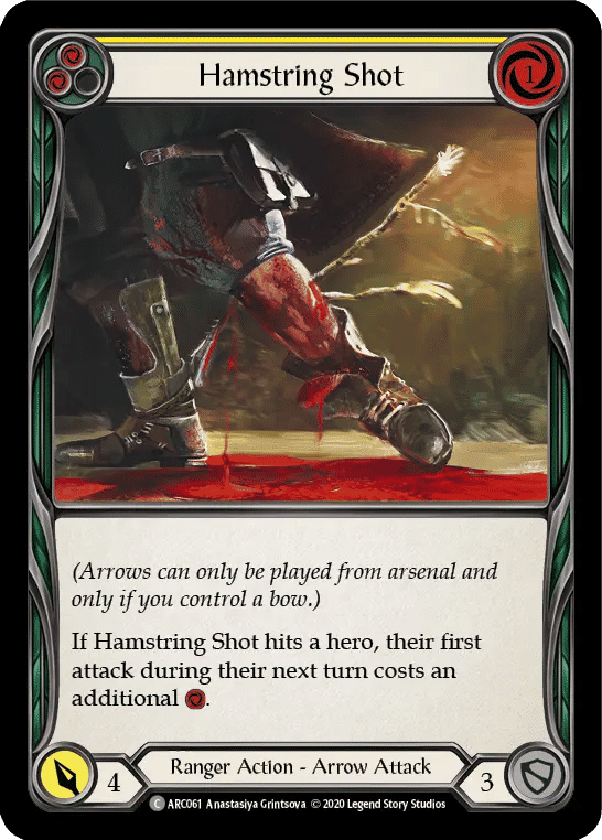 Hamstring Shot (Yellow) — Arcane Rising - Unlimited — Flesh and Blood
