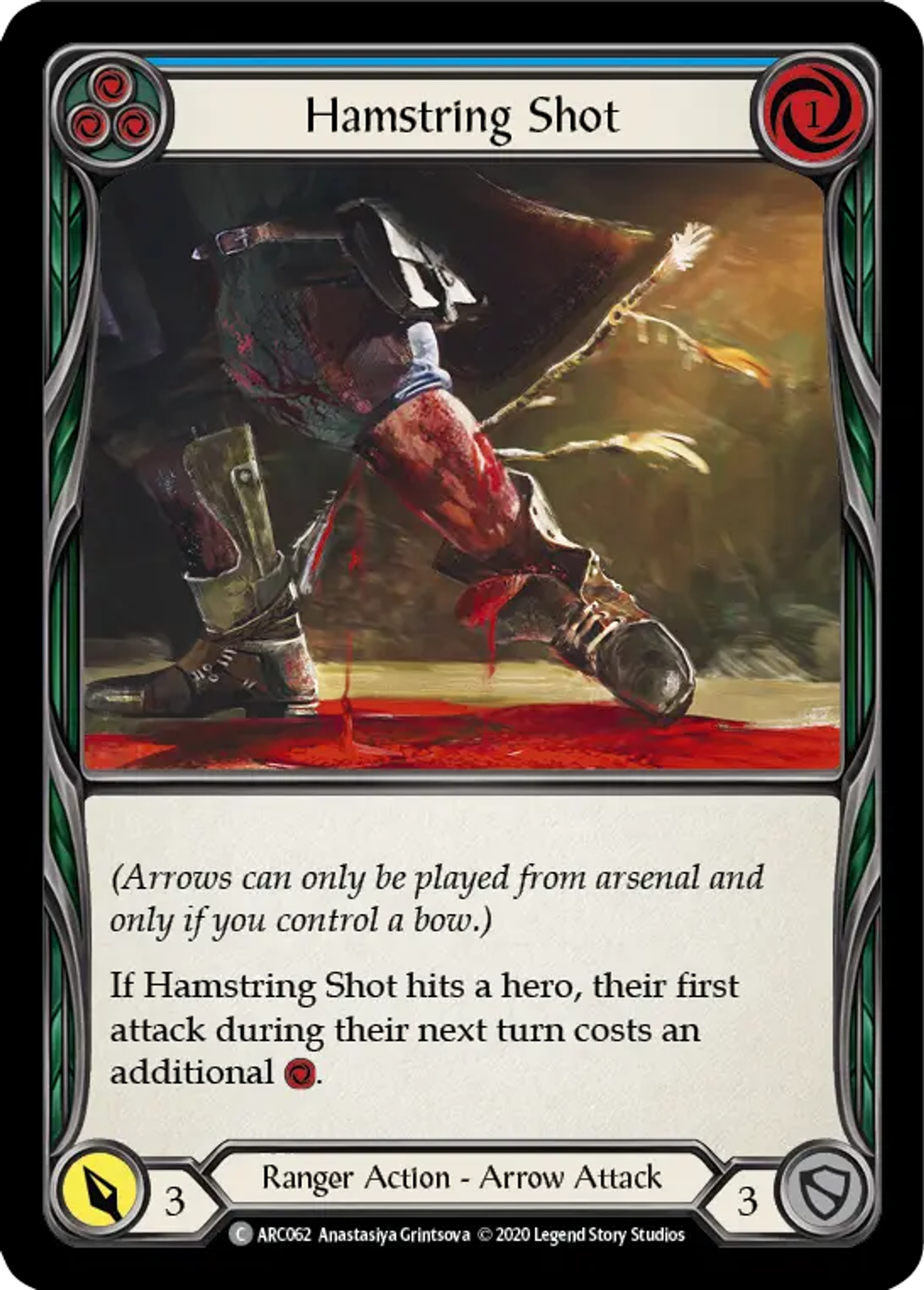 Hamstring Shot (Blue) — Arcane Rising - Unlimited — Flesh and Blood