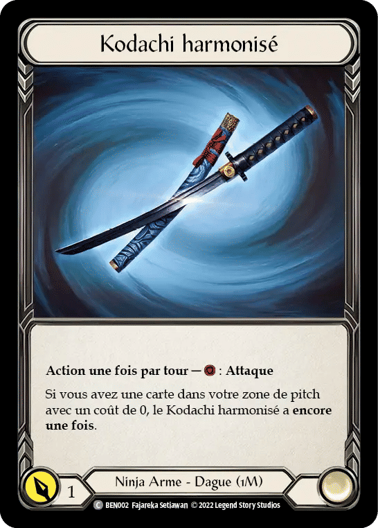 Kodachi harmonisé — Benji - Blitz Deck — Flesh and Blood