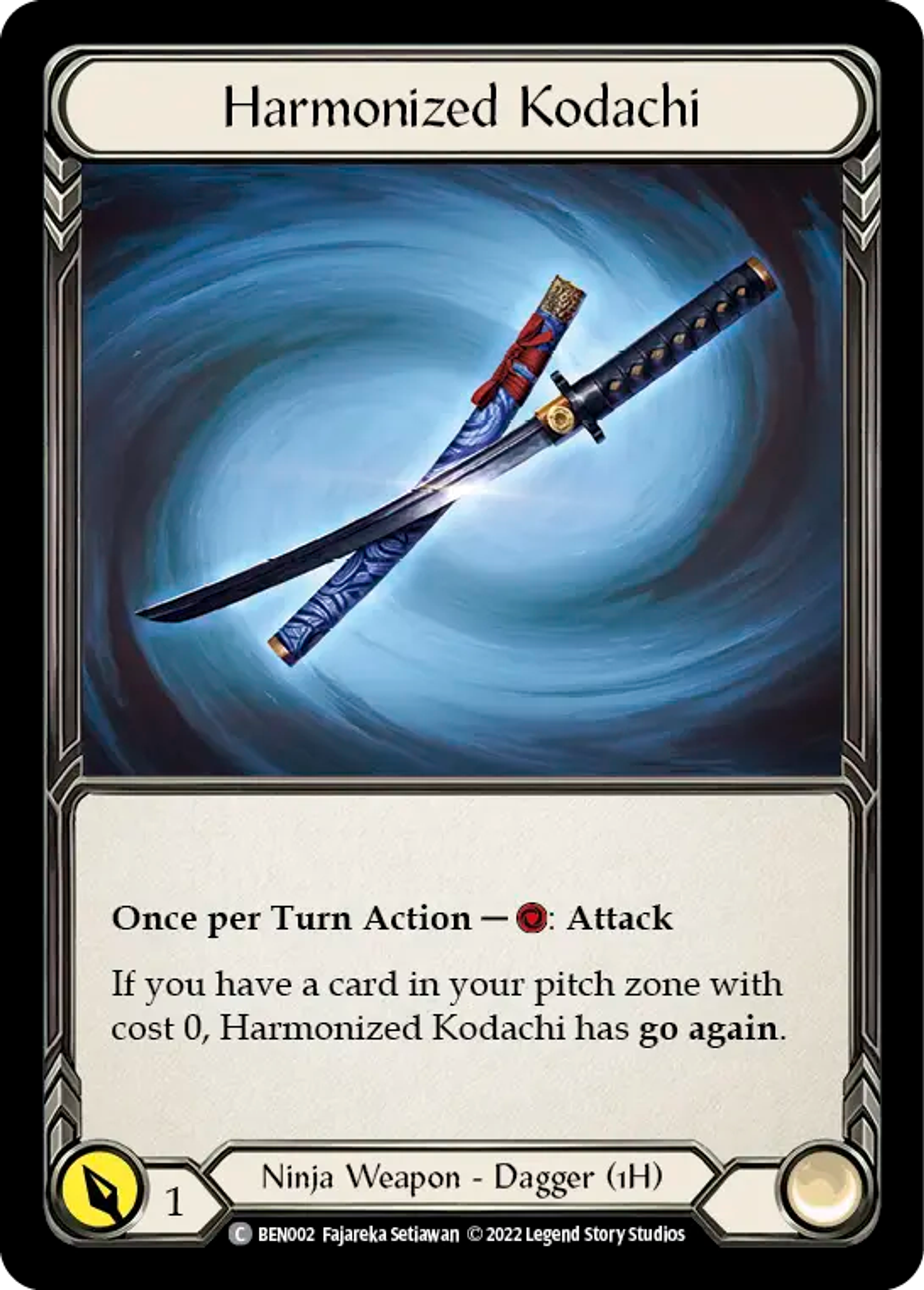 Harmonized Kodachi — Benji - Blitz Deck — Flesh and Blood