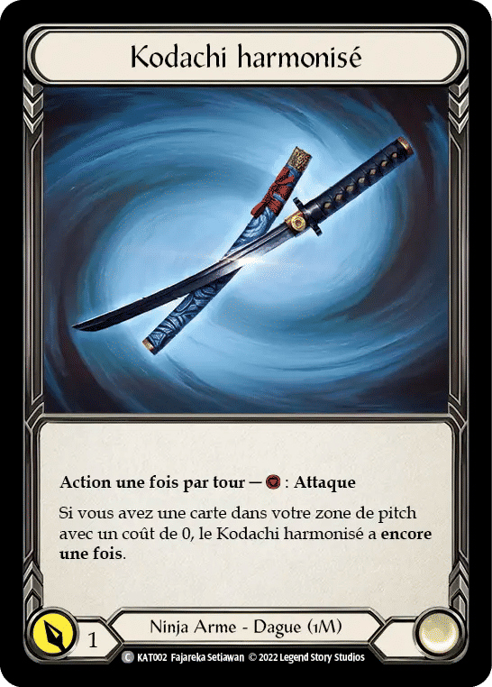 Kodachi harmonisé — Katsu - Blitz Deck — Flesh and Blood