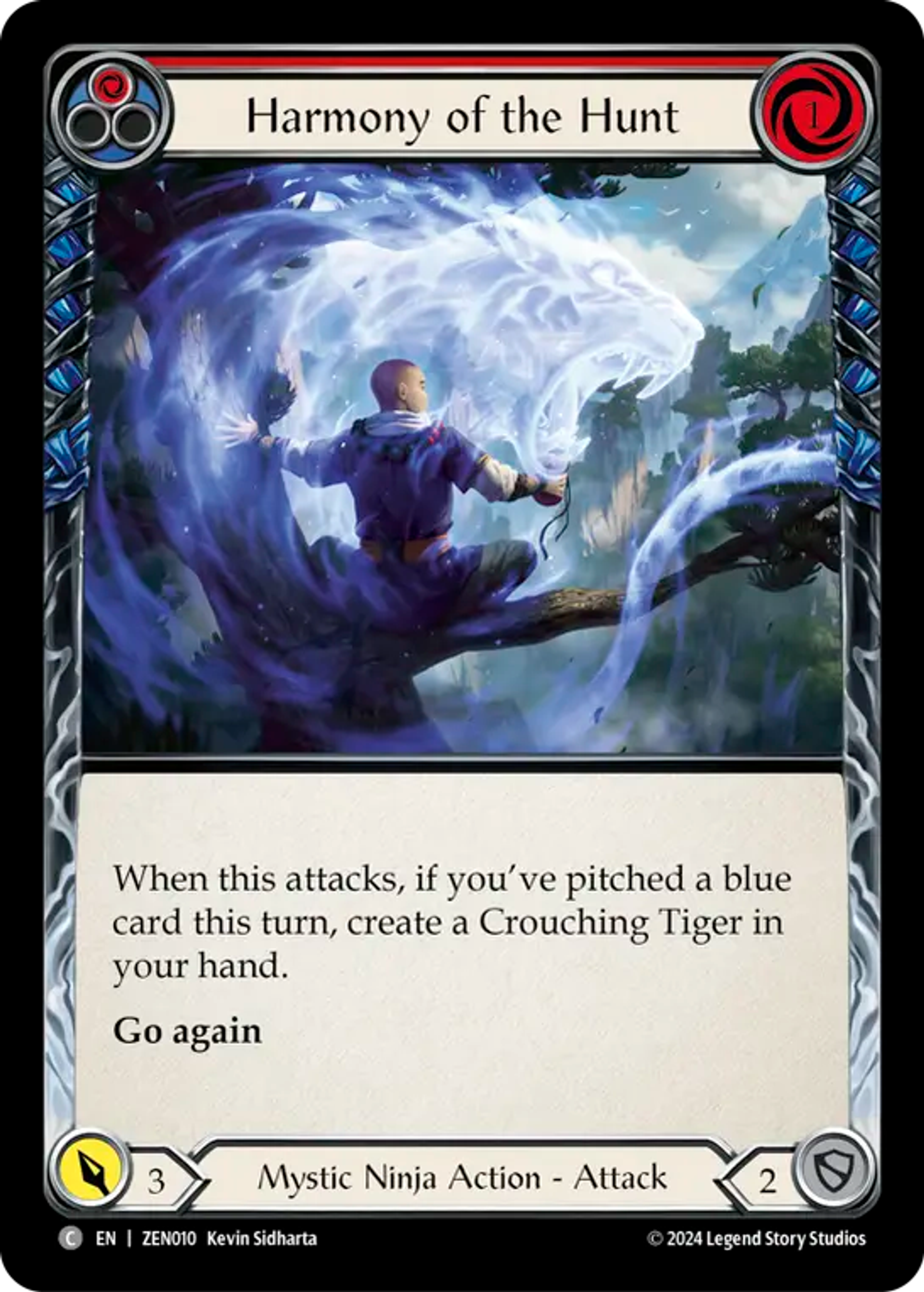 Harmony of the Hunt (Red) — Zen - Blitz Deck — Flesh and Blood